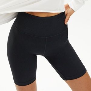 black Aritzia bike shorts